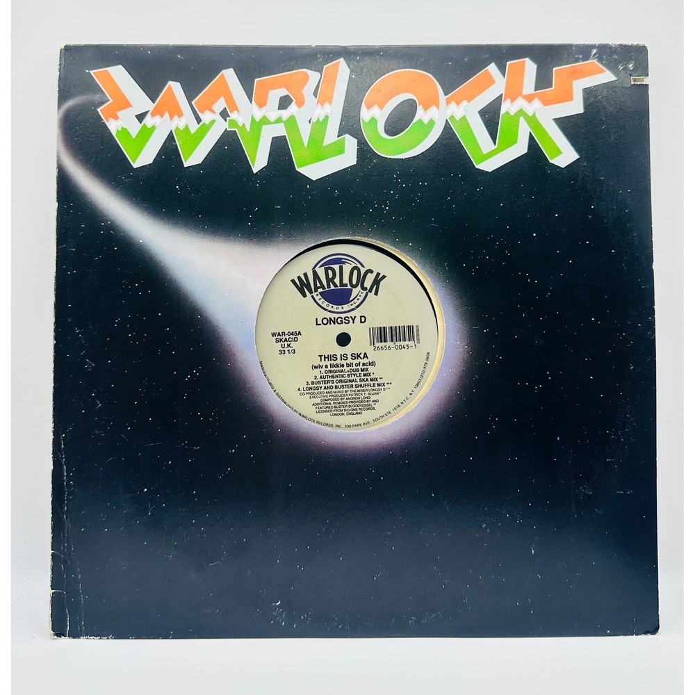 Longsy D This Is Ska 12" Vinyl Warlock Records WAR-045 Acid House Tony Humphries